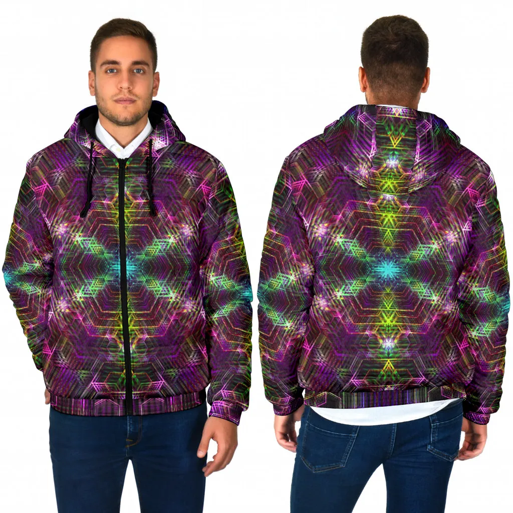 PSYCHEDELIA WARM 4RT DIMENSION | MENS WINTER HOODIE JACKET | YANTRART