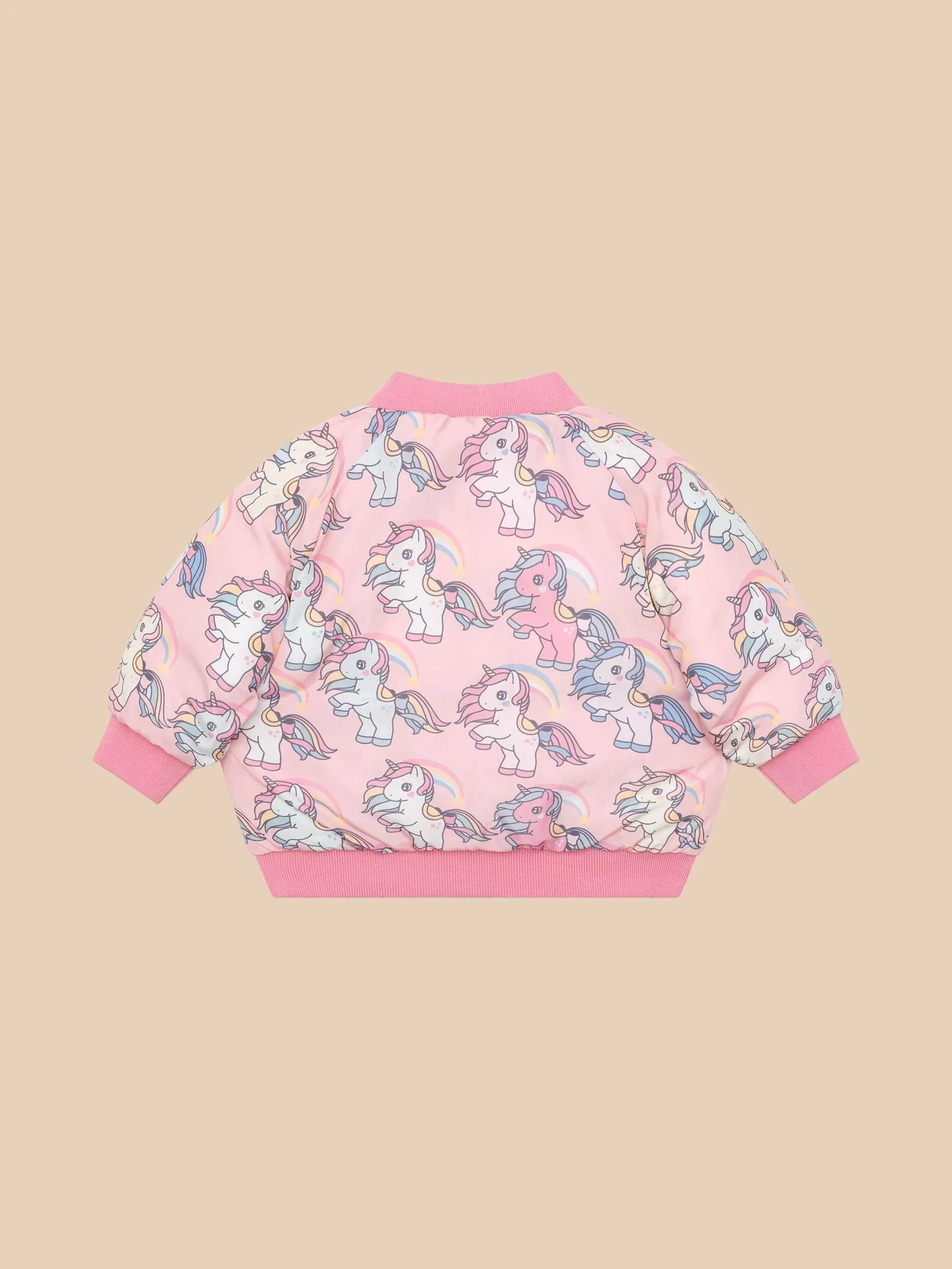 Rainbow Unicorn Reversible Bomber