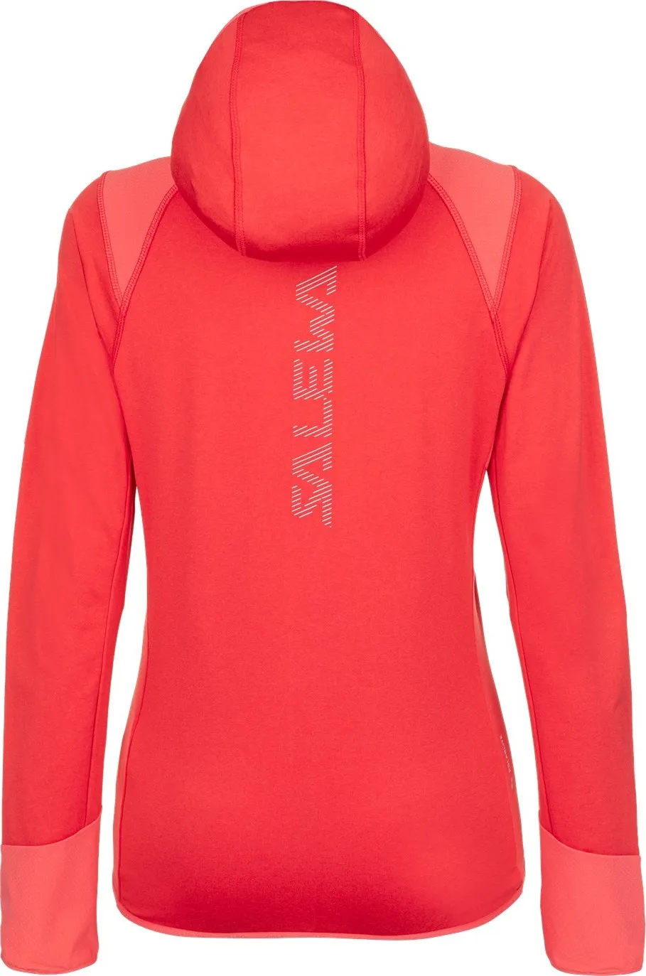 Salewa Women&#x27;s Agner Hybrid Polarlite Durastretch Hooded Jacket Calypso Coral Melange | Buy Salewa Women&#x27;s Agner Hybrid Polarlite Durastretch Hooded Jacket Calypso Coral Melange here | Outnorth