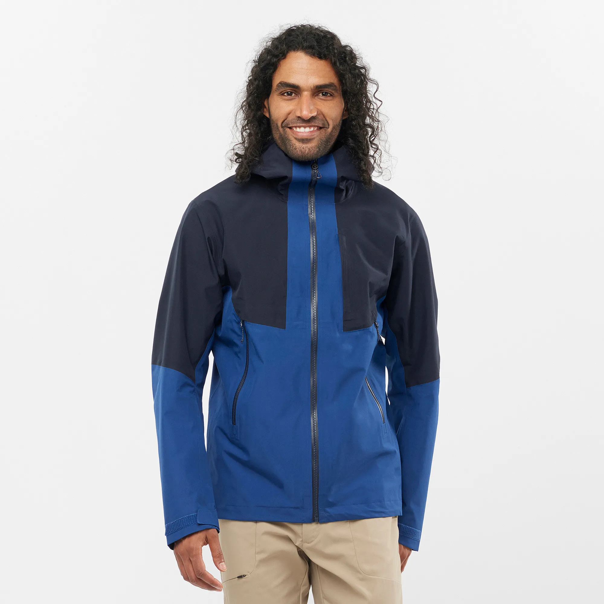 Salomon Men&#x27;s Outline Gore-Tex Hybrid Jacket Navy Peony/Night Sky | Buy Salomon Men&#x27;s Outline Gore-Tex Hybrid Jacket Navy Peony/Night Sky here | Outnorth