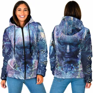 Silence Seekers Womens Padded Hooded Jacket | Cameron Gray