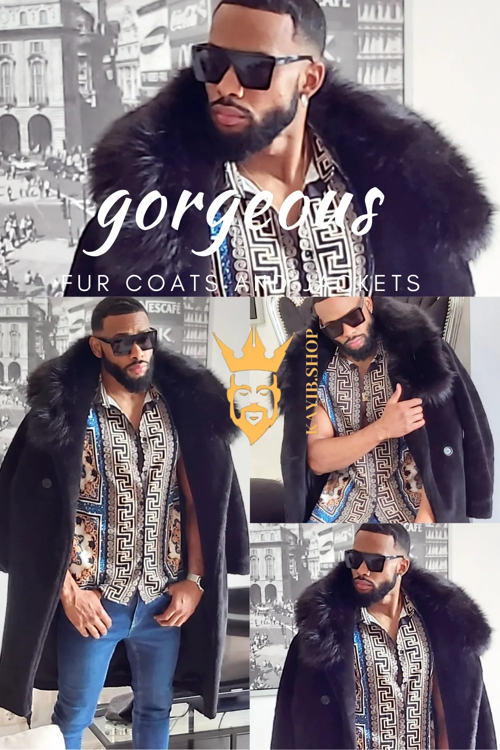 Teddy Handmade Luxury Men's Designer Coats - Stay Warm and Stylish All Winter Long - Tested to Withstand Canadian Cold