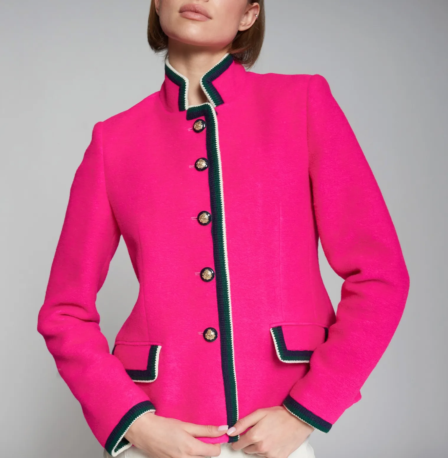 Vilagallo Jacket Dorothea Neon Pink Wool