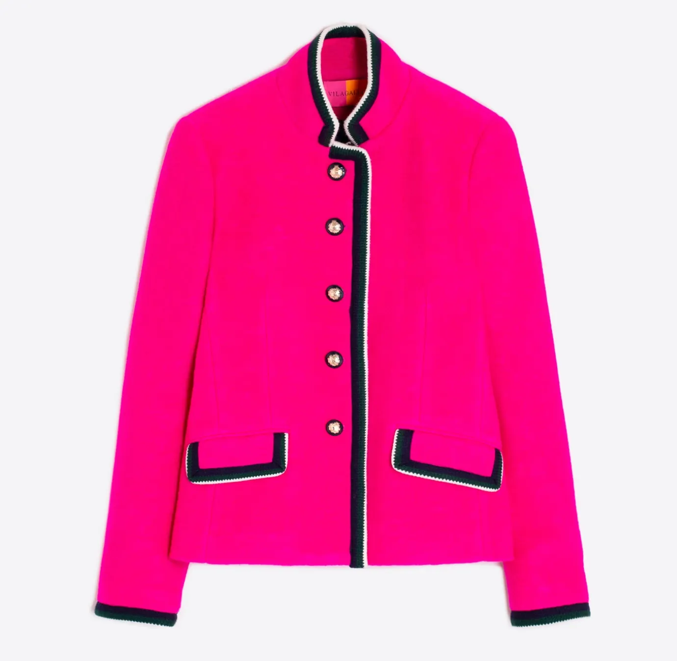 Vilagallo Jacket Dorothea Neon Pink Wool