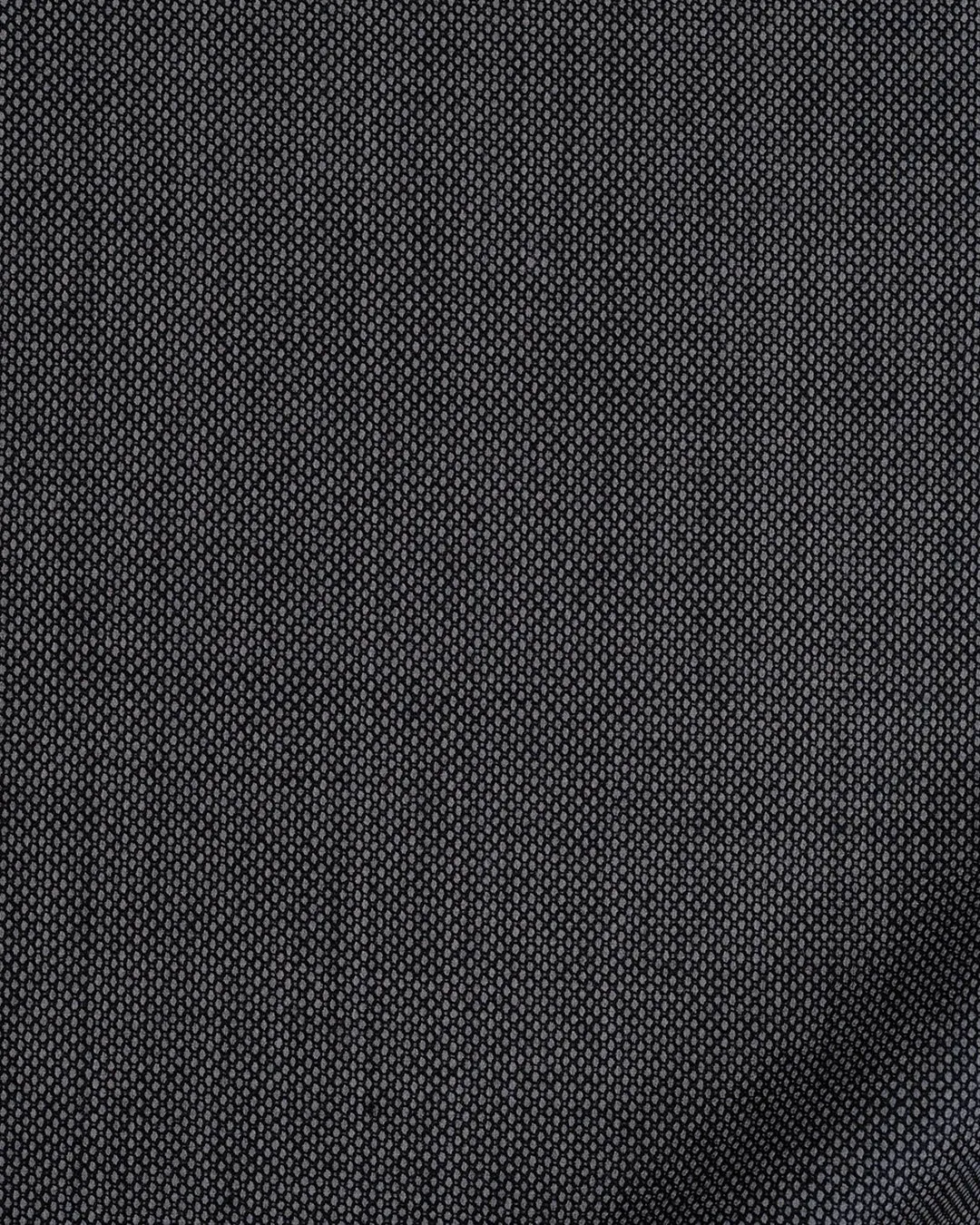 Washable Wool Charcoal Birdseye