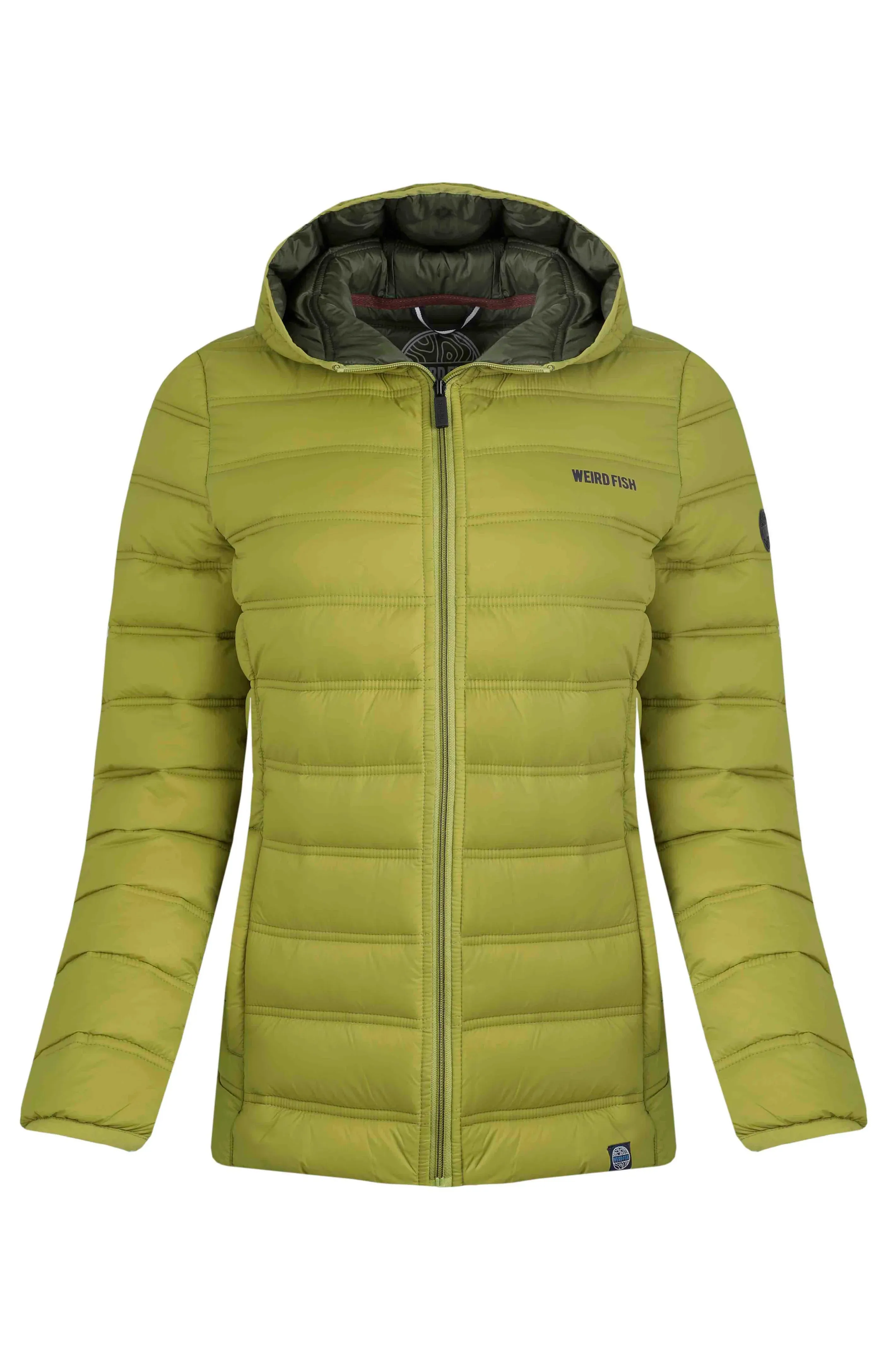 Weird Fish 10 Green Eshka Lightweight Padded Jacket