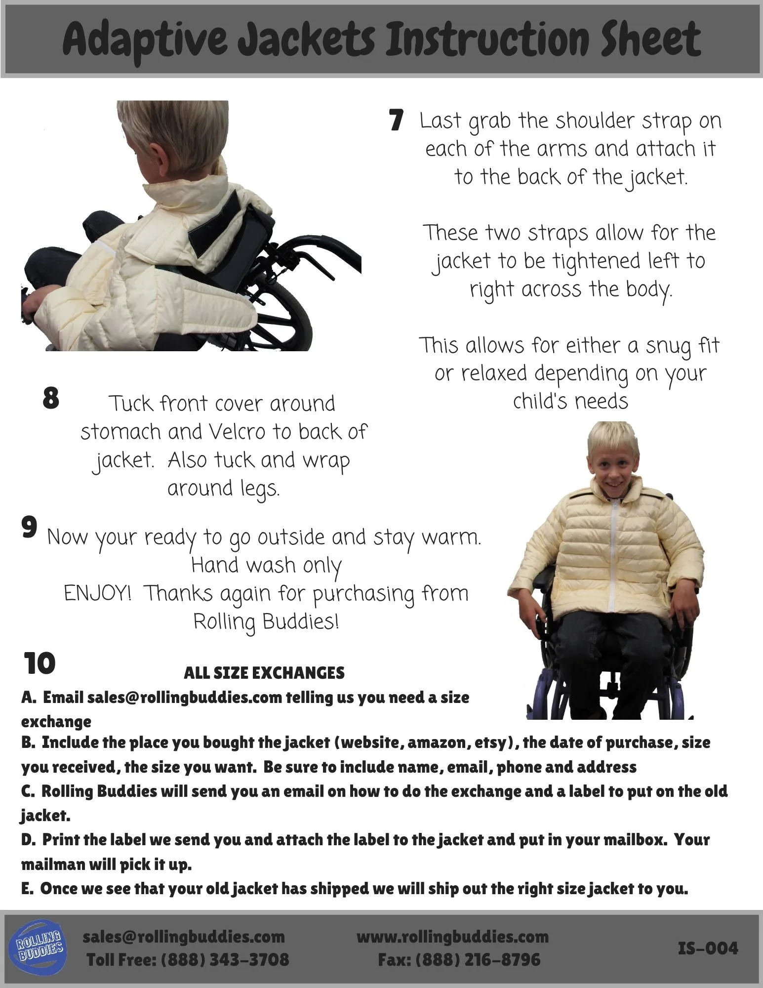 Wheelchair Jean Adaptive Jacket